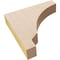 Ekena Millwork 2"W x 10"D x 10"H Thin Moab Rough Cedar Woodgrain TimberThane Corbel, Primed Tan CORUR02X10X10MOARCPR - alternate 3